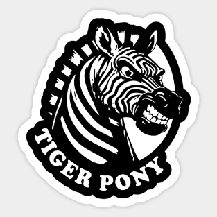 Tiger Pony Sticker